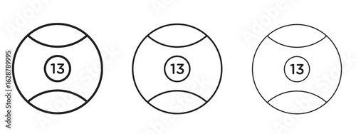 Billiard ball icon element Illustration. Trendy Symbol for Design
