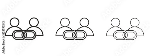 Affiliate link icon element Illustration. Trendy Symbol for Design