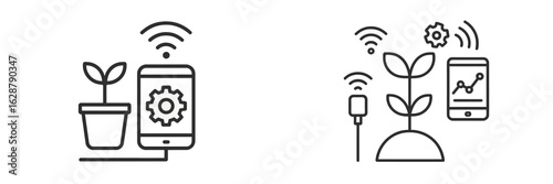 Technology integrates with plant care to enhance growth monitoring and management through smart devices