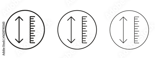 Adjustable height icon element Illustration. Trendy Symbol for Design