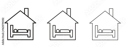 Accommodation icon element Illustration. Trendy Symbol for Design