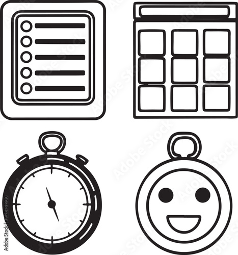 Productivity Icons Set