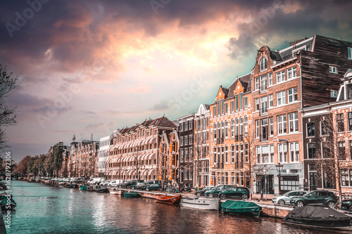 canal in amsterdam