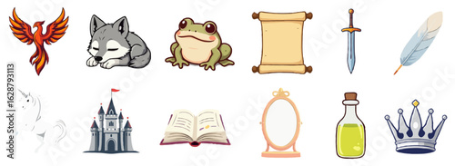 Tale themed Vector Designs - Simple, Iconic Vectors 