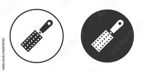 Grater icon in black round