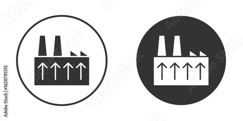 Geothermal Energy icon in black round