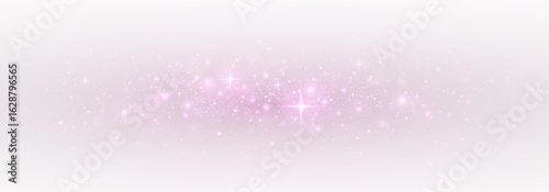 Glistering dust and Christmas star shine with a glowing transparent effect. Magical light and festive flare sparkle over a luxurious holiday background.