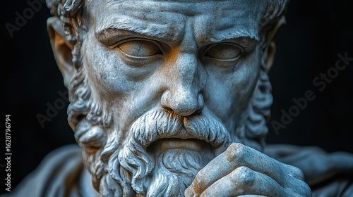 Bronze Thinker in Contemplation