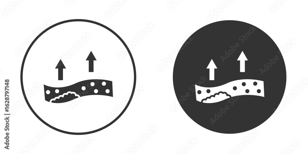 Obraz premium Cholesterol icon in black round