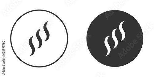 Aroma icon in black round
