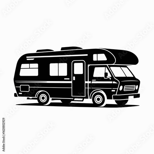 Vintage Camper Van Illustration