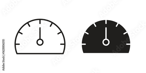 Tachometer icon vector Art Illustrations set.