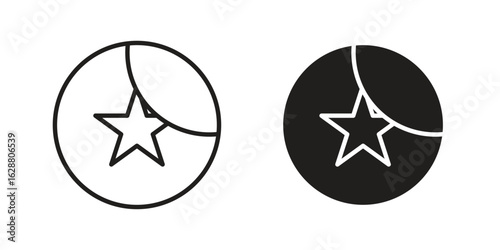 Sticker icon vector Art Illustrations set.