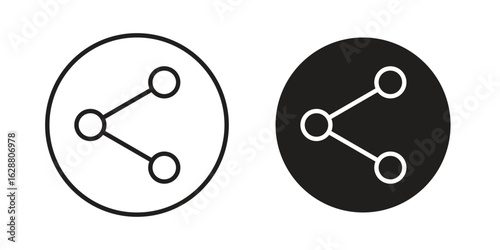 Share icon vector Art Illustrations set.