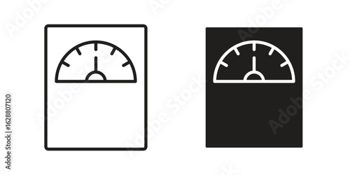 Scale icon vector Art Illustrations set.