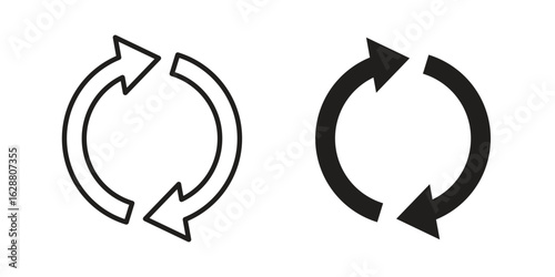 Recycle icon vector Art Illustrations set.