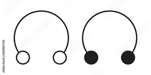 Piercing icon vector Art Illustrations set.