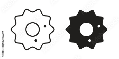 Microorganism icon vector Art Illustrations set.