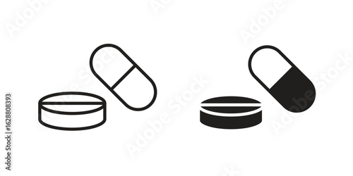Medicine icon vector Art Illustrations set.