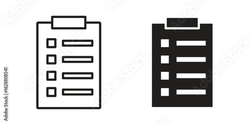 List icon vector Art Illustrations set.