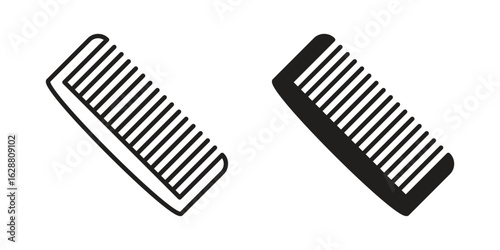 Hair brush icon vector Art Illustrations set.