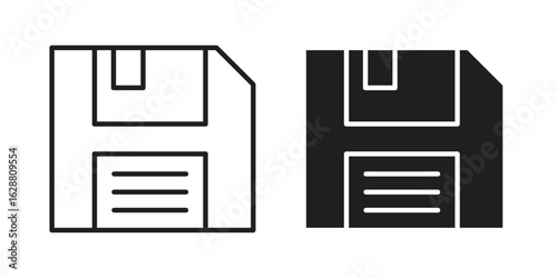 Floppy disk icon vector Art Illustrations set.