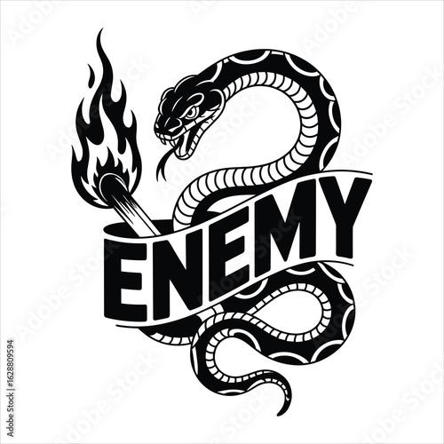 enemy t shirt design.