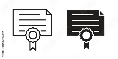 Diploma icon vector Art Illustrations set.