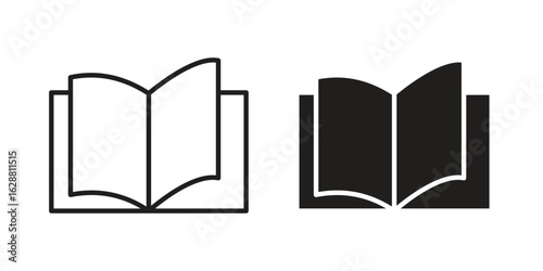 Book icon vector Art Illustrations set.