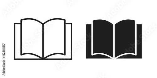 Book icon vector Art Illustrations set.