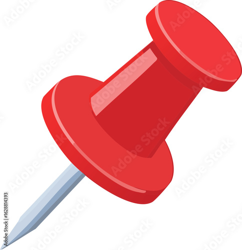 red push pin