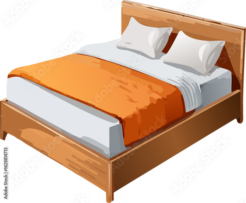 bed in bedroom