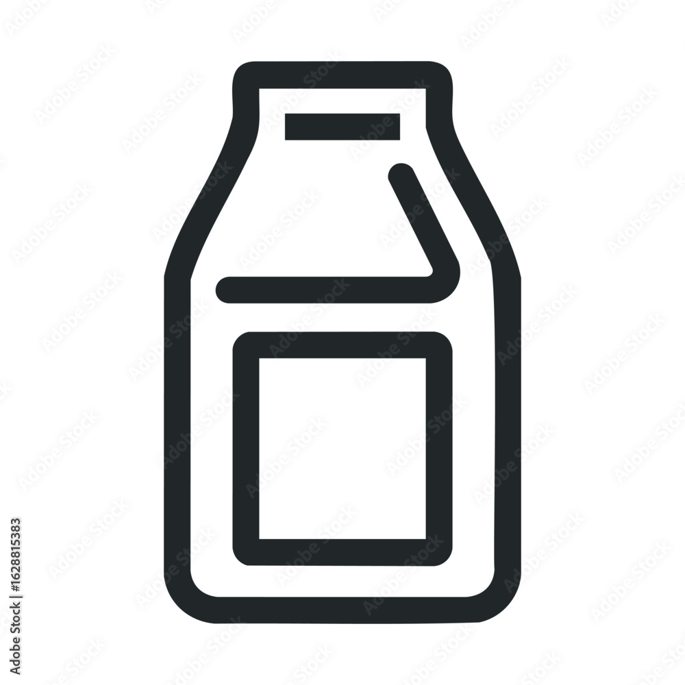 Milk carton design for beverage packaging and branding