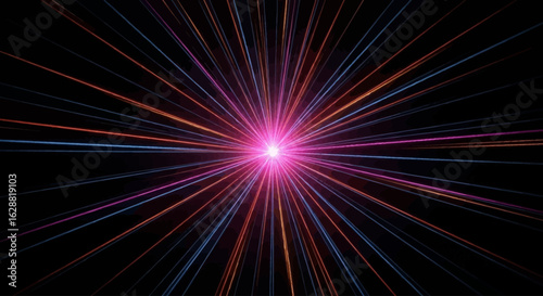 abstract background with rays