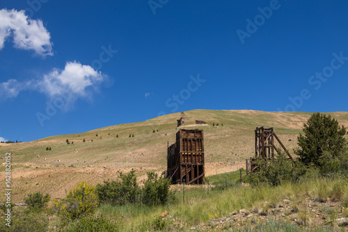 Photos Old mining buildings in Cripple Creek Mining District in Victor, Colorado