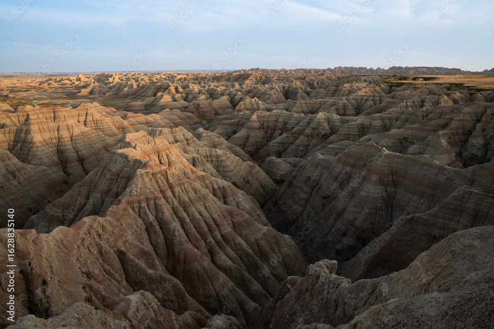 Obraz premium The big badlands overlook, south dakota, National park