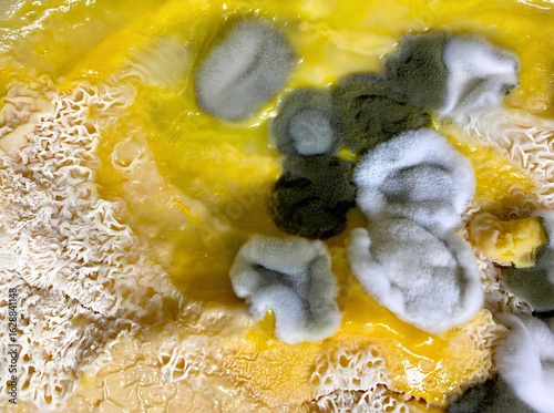 Mold fungi of different shapes and sizes