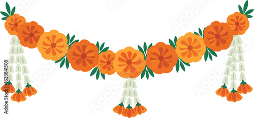 Indian man in traditional attire performing ritual prayer near fire vector illustration in profile view 