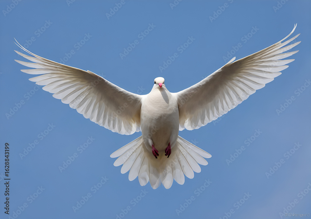 Obraz premium white dove in flight