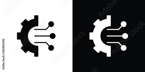 Transform icon flat simple. icon set in silhouette