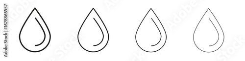 Water drop icon design. Modern line. EPS10