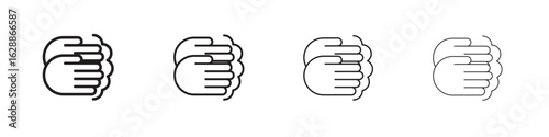 Wash your hands icon design. Modern line. EPS10