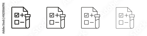 Test icon design. Modern line. EPS10
