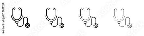 Stethoscope icon design. Modern line. EPS10