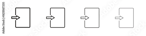 Sign out icon design. Modern line. EPS10