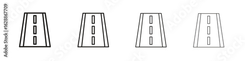 Road icon design. Modern line. EPS10