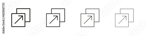 Resize icon design. Modern line. EPS10