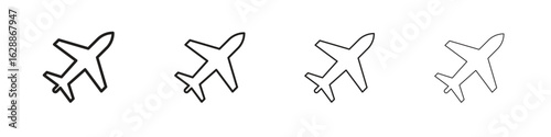 Plane icon design. Modern line. EPS10