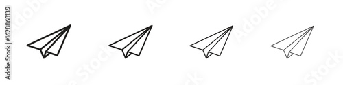 Paper plane icon design. Modern line. EPS10