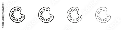 Palette icon design. Modern line. EPS10